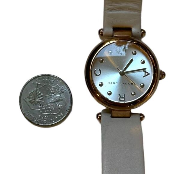 MARC BY MARC JACOBS MBM1464 Analog Rose Gold Tone Dial Blush Pink Round Face and - Picture 13 of 13